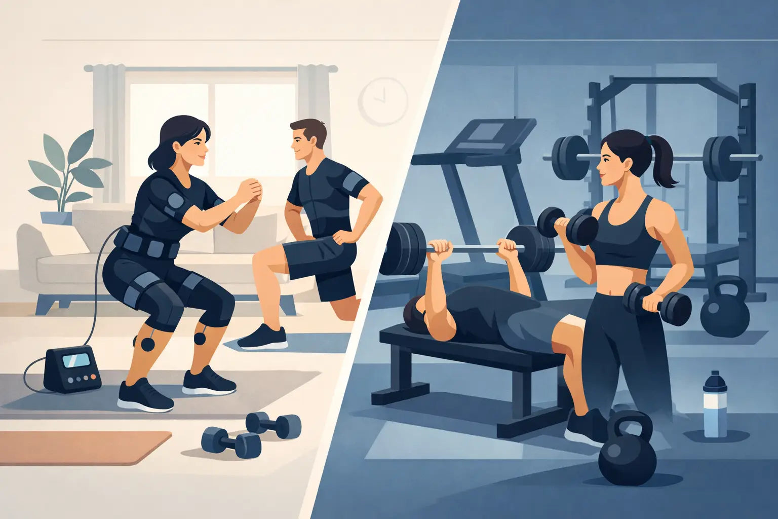 EMS vs gym workouts: Which fits you?