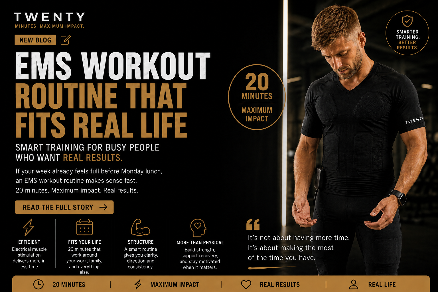 EMS Workout Routine That Fits Real Life