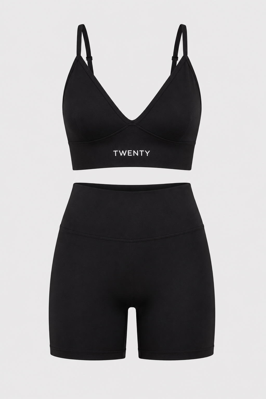 TWENTY Fitness TWENTY Sculpt Set in black with resistance bands and accessories for full-body workout exercises.